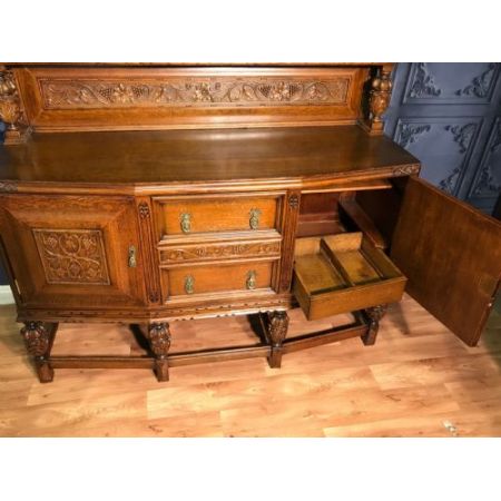 Antikes Sideboard aus Eiche Massivholz 1930