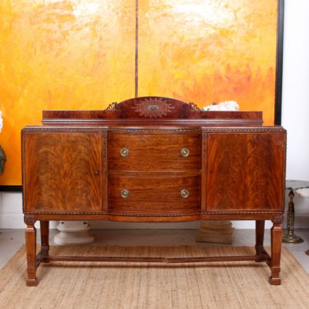 Antikes Sideboard aus Mahagoni Massivholz 1920