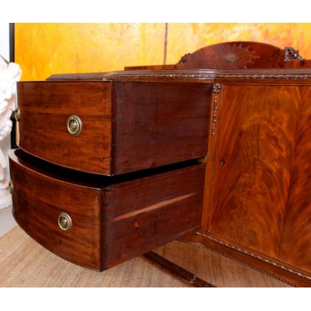 Antikes Sideboard aus Mahagoni Massivholz 1920