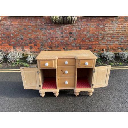 Antikes Sideboard aus Kiefernholz Massivholz 1850