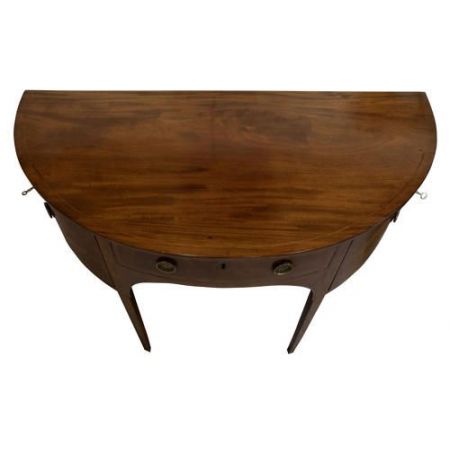 Antikes demi lune Sideboard aus Mahagoni Massivholz georgianisch