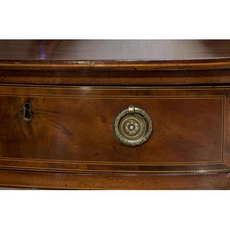 Antikes demi lune Sideboard aus Mahagoni Massivholz georgianisch