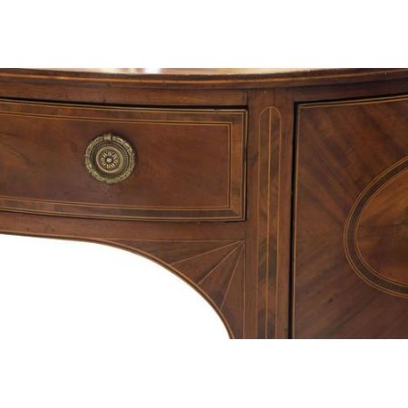 Antikes demi lune Sideboard aus Mahagoni Massivholz georgianisch