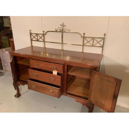 Antikes Sideboard aus Mahagoni Massivholz 1920