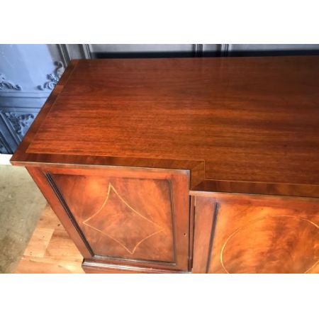 Antikes Breakfront Sideboard aus Mahagoni 