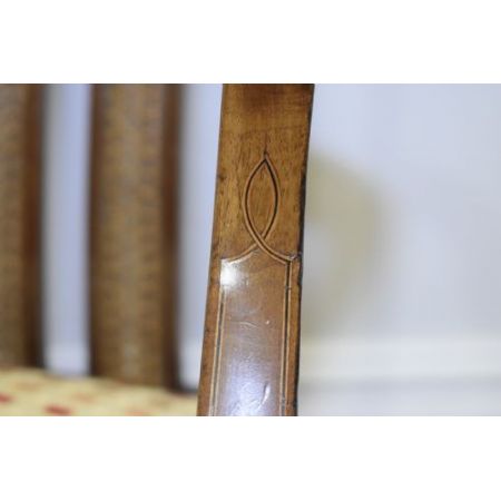 Antiker Inlaid Sessel aus Mahagoni 