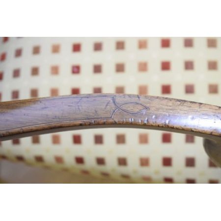 Antiker Inlaid Sessel aus Mahagoni 