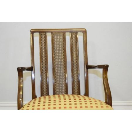 Antiker Inlaid Sessel aus Mahagoni 