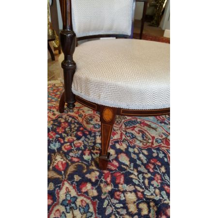 Antiker Mahagoni Kinder Tub Chair 