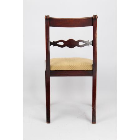 Antikes Paar Mahagoni Stühle 