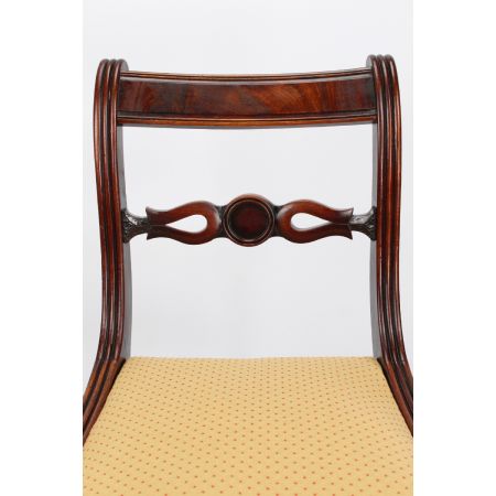 Antikes Paar Mahagoni Stühle 