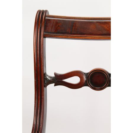 Antikes Paar Mahagoni Stühle 