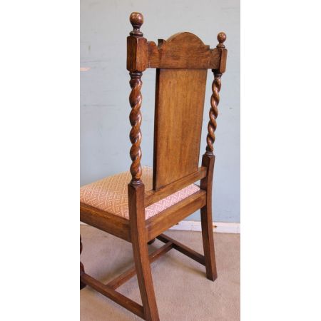 Antikes Set aus sechs Eichen-Esszimmerstühlen