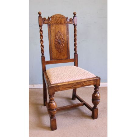 Antikes Set aus sechs Eichen-Esszimmerstühlen