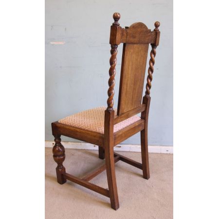 Antikes Set aus sechs Eichen-Esszimmerstühlen