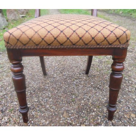 Antiker Satz von sechs Mahagoni Esszimmerstühlen