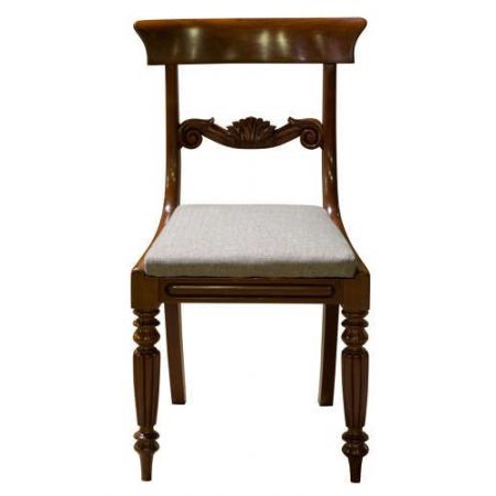 Antiker Satz von sechs Mahagoni Esszimmerstühlen c1830