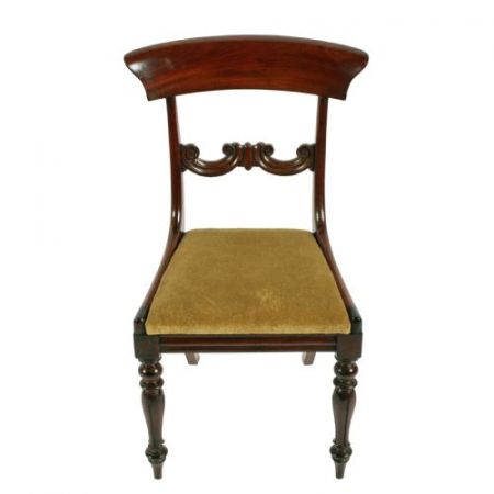 Antikes Set mit sechs Mahagoni-Stühlen