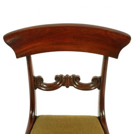 Antikes Set mit sechs Mahagoni-Stühlen