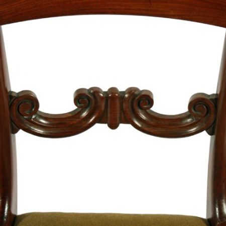 Antikes Set mit sechs Mahagoni-Stühlen