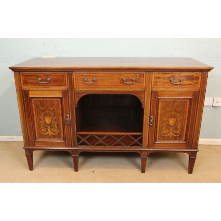 Antikes Chiffonier aus massivem Mahagoni edwardian