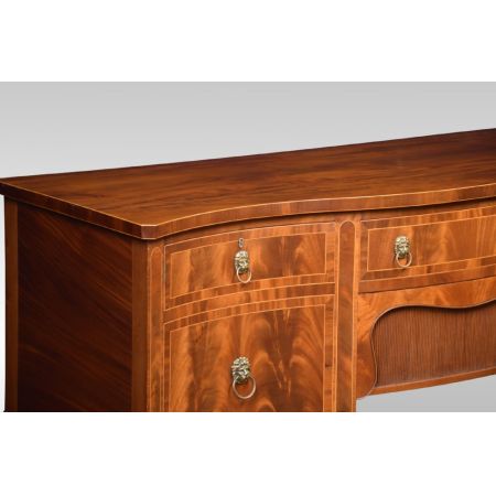 Sheraton Revival Sideboard aus massivem Mahagoni 1910