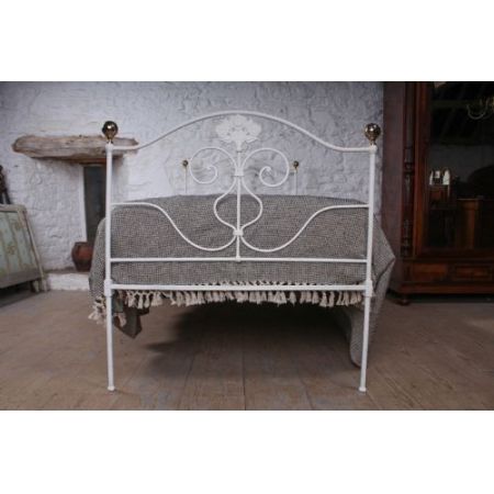 Antikes Einzellbettgestell aus Eisen 1900