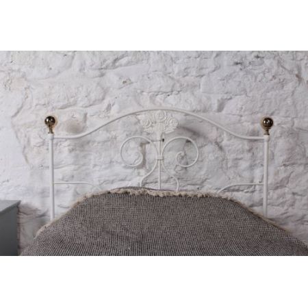 Antikes Einzellbettgestell aus Eisen 1900