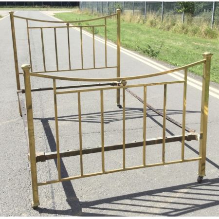 Antikes Bettgestell aus Messing 1900