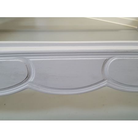 Antikes Doppelbett aus Hartholz 1870