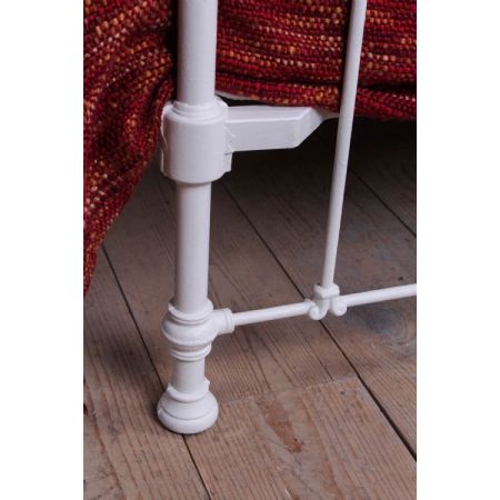 Antikes Queen-Size-Bett aus Messing viktorianisch