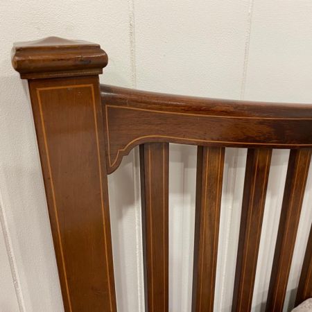 Antikes Bettgestell aus massivem Mahagoni 1910