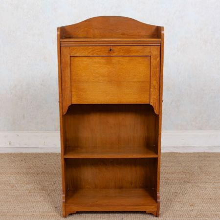 Stilvoller Edwardianischer Sekretär, Bureau Bookcase, Arts & Crafts aus massivem Eichenholz