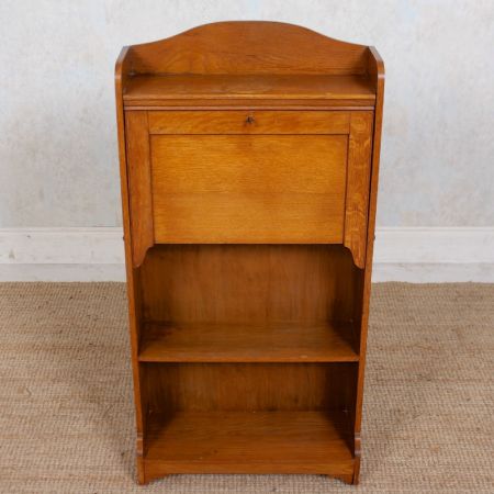 Stilvoller Edwardianischer Sekretär, Bureau Bookcase, Arts & Crafts aus massivem Eichenholz