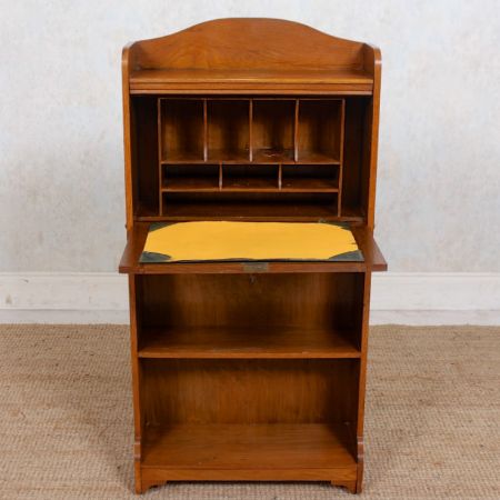 Stilvoller Edwardianischer Sekretär, Bureau Bookcase, Arts & Crafts aus massivem Eichenholz