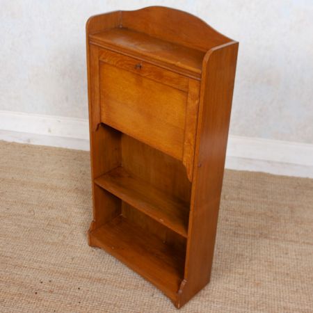 Stilvoller Edwardianischer Sekretär, Bureau Bookcase, Arts & Crafts aus massivem Eichenholz