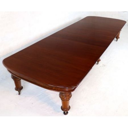 Antiker wind-out Esstisch mit leaves victorian