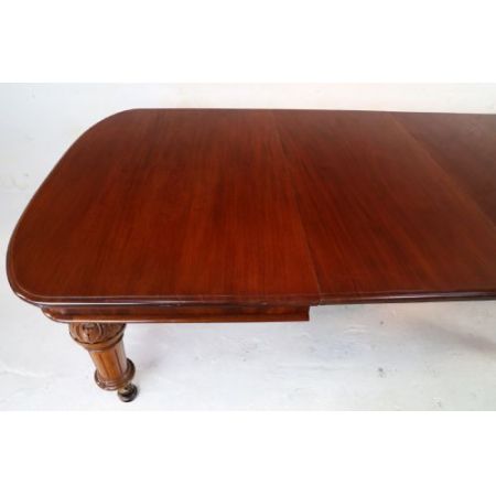 Antiker wind-out Esstisch mit leaves victorian