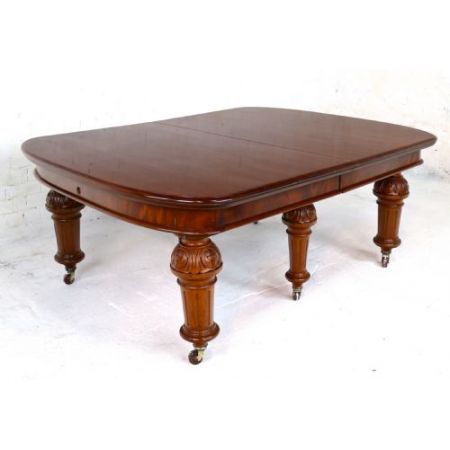Antiker wind-out Esstisch mit leaves victorian