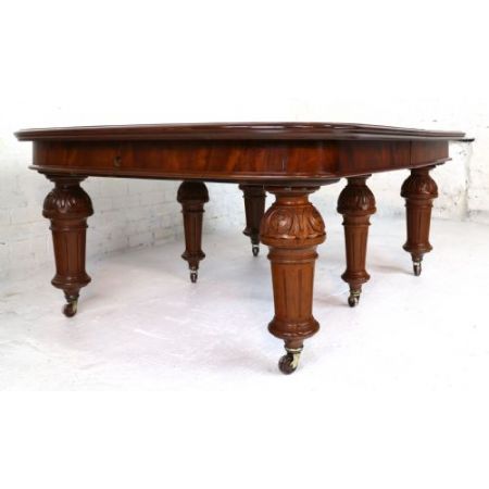 Antiker wind-out Esstisch mit leaves victorian