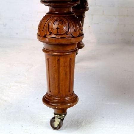 Antiker wind-out Esstisch mit leaves victorian