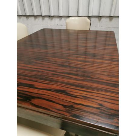 Antiker Art Deco Esstisch aus hochwertigstem Coromandelholz