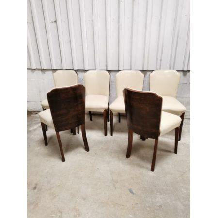 Antiker Art Deco Esstisch aus hochwertigstem Coromandelholz