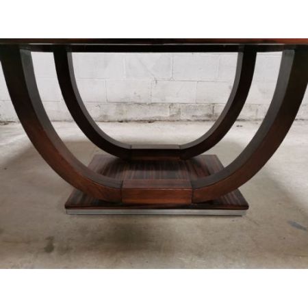 Antiker Art Deco Esstisch aus hochwertigstem Coromandelholz