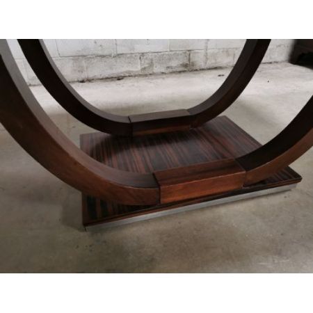 Antiker Art Deco Esstisch aus hochwertigstem Coromandelholz