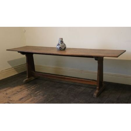 Antiker Arts and crafts Esstisch aus massiver Eiche