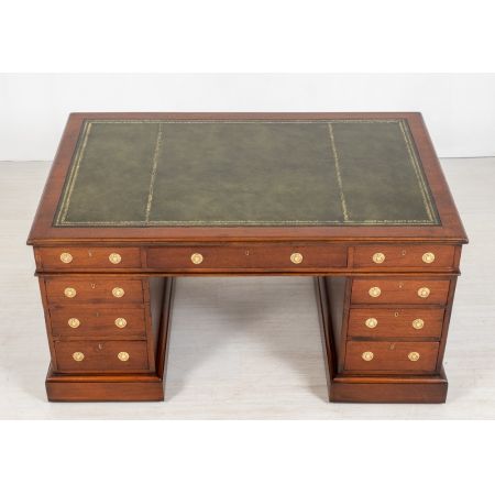 Antiker Partners Desk aus Mahagoni Massivholz antik 1860