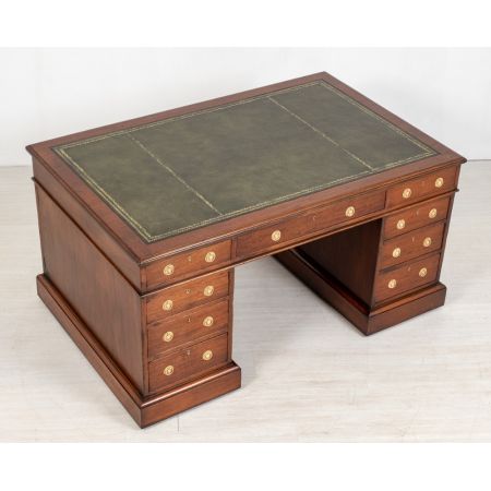 Antiker Partners Desk aus Mahagoni Massivholz antik 1860