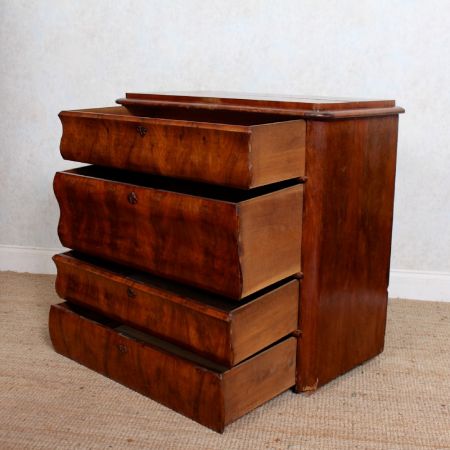 Antike Biedermeier Kommode aus Mahagoni