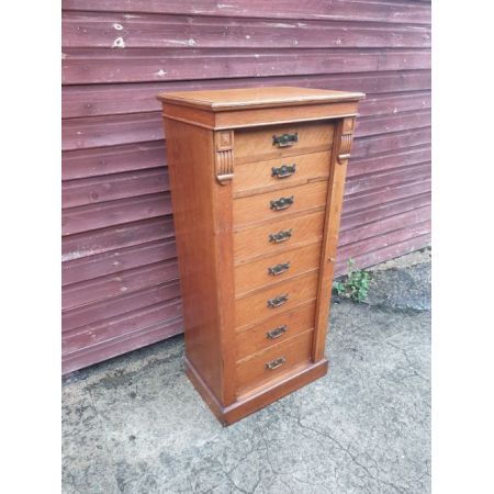 Antike Wellington Kommode aus Eichenholz